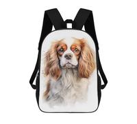 sinyumoney King Charles Spaniel Dog Mochilas Para Niños, Mochilas Escolares Personalizadas En 3D Para Niños Y Niñas, Mochilas Escolares Grandes, Mochilas Informales Para El Día A Día 17inch