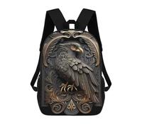 sinyumoney King Golden Eagle Art Deco Mochila Escolar Mochila Informal Mochilas De Día Bolsa Escolar Para Trabajo/viajes 17inch