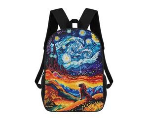 sinyumoney King Lion Abstract Art Mochilas Infantiles Impresas En 3D, Mochilas De Moda Informales, Mochilas De Viaje Bonitas, Mochilas Informales Para Exteriores Para Niños Y Niñas 17inch