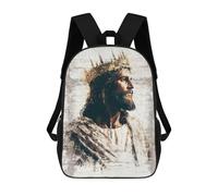 sinyumoney King of Kings Mochila, Mochila Escolar Impresa En 3D, Bolsa Para El Almuerzo Escolar, Mochila De Viaje, Mochila Para Amigos, Mochila Escolar Para Niñas Y Niños 17inch
