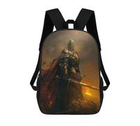 sinyumoney King of The Field Mochila Escolar Para Niños Mochila Escolar Impresa En 3D Mochila Escolar De Moda Para Niños De Primaria Y Secundaria 17inch
