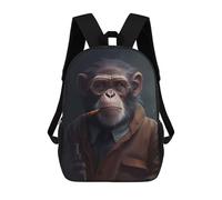 sinyumoney King of The Forest Mochila Escolar Infantil Impresa En 3D Para Niños, Mochila De Viaje De Alta Capacidad, Bolsas Para Libros, Mochila Escolar Infantil 17inch