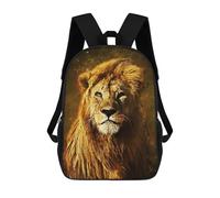 sinyumoney King of The Jungle Art Mochila Escolar Impresa En 3D Mochila Escolar De Moda Para Niños Mochilas Para Niños Estudiantes De Secundaria 17inch