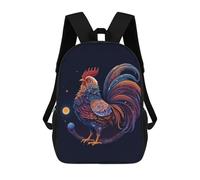 sinyumoney King Rooster Mochila Infantil, Mochila Escolar Para Niños Y Adolescentes, Mochila De Viaje, Mochila Escolar, Mochila Para Libros 17inch
