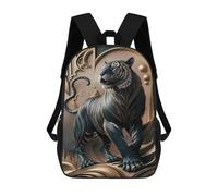 sinyumoney King Tiger Golden Triumph Mochila Escolar Informal Para El Día A Día, Ideal Para Viajes, Trabajo Y Uso Diario 17inch