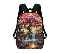 sinyumoney Kintsugi Asian Cherry Tree Mochila De Día Mochila De Negocios Mochila Impermeable Para Libros Para Hombres/mujeres 17inch