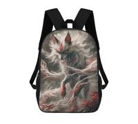 sinyumoney Kitsune Japanese Fox Mochila Escolar Grande Y Ligera, Mochila Informal Para El Campus, Actividades Al Aire Libre, Viajes Y Deportes 17inch