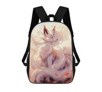 sinyumoney Kitsune Japanese Fox Mochila Escolar Impresa En 3D Para Niños Y Niñas, Mochila Para Portátil Para Niños/estudiantes/adultos 17inch