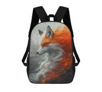 sinyumoney Kitsune Red Fox Mochila Escolar De Moda Para Papelería, Impermeable, Informal, Para El Campus, Actividades Al Aire Libre, Viajes Y Deportes 17inch