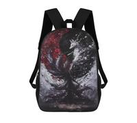 sinyumoney Kitsune Spirit Painting Mochila Escolar Mochila Para Niñas Y Niños Mochilas De Gran Capacidad Mochilas Ligeras Para Niños Y Estudiantes 17inch