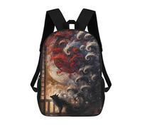 sinyumoney Kitsune with Nine Tails Mochila Escolar Ligera Para Aeropuerto, Estudiantes Universitarios, Mochila Para Adolescentes, Chicas, Chicos, Mujeres Y Hombres 17inch