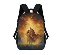 sinyumoney Knightly Valor in Golden Light Mochila Escolar Ligera Para Aeropuerto Y Universidad Para Niñas Y Adolescentes 17inch