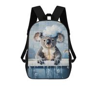 sinyumoney Koala Bath Time Mochila Escolar Para Institutos Y Colegios Informales Para Acampar, Aventuras Al Aire Libre Y Viajes Diarios 17inch