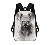 sinyumoney Koala Beauty Black Ink Mochilas Infantiles Escolares Impresas En 3D, Mochilas Para Niños, Mochilas De Viaje Para Niños Y Niñas, Mochilas Escolares Para Niños 17inch