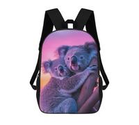 sinyumoney Koala Couple at Sunset Mochilas Para Niños 17inch Mochila Escolar Mochila Escolar Impresa En 3D Para Niños De Primaria Y Secundaria