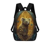 sinyumoney Koala Enchanted World Mochilas Para Niños Y Estudiantes, Mochilas Escolares Impresas En 3D, Mochilas Para Estudiantes De Primaria Y Secundaria Para Niños Y Niñas 17inch