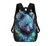 sinyumoney Koala Galaxy Mochilas Para Niños, Mochilas Escolares Personalizadas En 3D Para Niños Y Niñas, Mochilas Escolares Grandes, Mochilas Informales Para El Día A Día 17inch