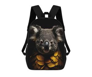 sinyumoney Koala Gold Dark Mochilas Informales Para Niños, Mochila Escolar Para Adolescentes, Niñas Y Niños, Mochilas Para Libros 17inch