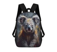 sinyumoney Koala in Abstract Art -1 Mochila, Mochila Infantil, Mochila Escolar Para Estudiantes, Mochila Para Libros, Mochila Escolar Impresa En 3D Para Niños Y Niñas 17inch