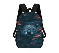 sinyumoney Koala in Autumn Leaves Mochila Escolar Ligera Para Aeropuerto Y Universidad Para Niñas Y Adolescentes 17inch
