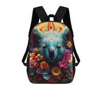 sinyumoney Koala in Flowers Mochila Infantil, Mochila Escolar De Gran Capacidad Para Estudiantes, Mochila Para Libros, Mochila Para Niños, Niñas, Adultos Y Adolescentes 17inch