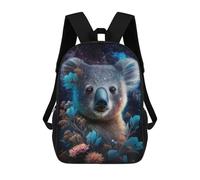 sinyumoney Koala in Space Flowers Mochila De Viaje Para La Universidad Mochilas Para La Escuela/trabajo/viajes 17inch