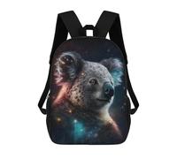 sinyumoney Koala in Space Mochila Escolar Grande Para Niños Para El Campus, Actividades Al Aire Libre, Viajes Y Deportes 17inch