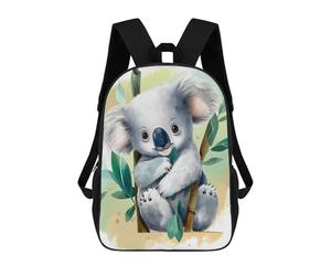 sinyumoney Koala in Tree with Leaves Mochila Escolar Infantil De Moda Informal Mochilas Infantiles Impresas En 3D Mochila Grande Para Niño 17inch