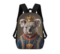 sinyumoney Koala King Mochila Escolar Infantil Impresa En 3D, Mochila Informal De Moda Para Niños, Mochila De Viaje De Alta Capacidad Para Libros Para Niños 17inch