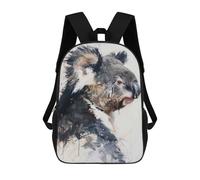 sinyumoney Koala Painting Profile Mochila, Mochila Infantil, Mochila Escolar Para Estudiantes, Mochila Para Libros, Mochila Escolar Impresa En 3D Para Niños Y Niñas 17inch