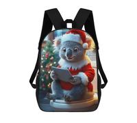 sinyumoney Koala Santa on Toilet Mochila Escolar/de Trabajo/para Portátil Para Hombres, Mujeres Y Adolescentes 17inch
