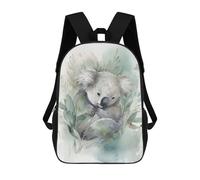 sinyumoney Koala Watercolor Painting Mochilas Infantiles Mochila Escolar Impresa En 3D Para Niños Mochilas De Viaje Bolsas Para Libros Para Niños 17inch Mochila Escolar