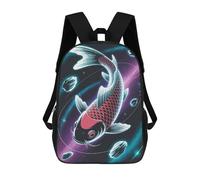 sinyumoney Koi Fish in Space Mochilas Para Niños Mochila Escolar Mochila Escolar Impresa En 3D Para Niños Estudiantes De Primaria Y Secundaria 17inch