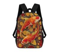 sinyumoney Koi Fish Mosaic Art Print Mochilas Infantiles Mochila Escolar Impresa En 3D Para Niños Mochilas De Viaje Bolsas Para Libros Para Niños 17inch Mochila Escolar