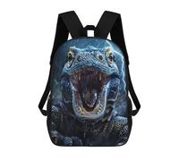 sinyumoney Komodo Dragon Lightning Mochilas Impresas En 3D 17inch Mochila Escolar Infantil Para Exteriores, Mochila Informal De Día, Bolsas De Viaje Informales Para Estudiantes De Secundaria