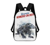 sinyumoney Komodo Dragon Mochilas Infantiles Impresas En 3D, Mochilas De Moda Informales, Mochilas De Viaje Bonitas, Mochilas Informales Para Exteriores Para Niños Y Niñas 17inch