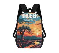 sinyumoney Kruger National Park Mochila Escolar Para Niñas 17inch Mochila Informal Ligera Para Niños Y Niñas, Ideal Para Estudiantes De Secundaria