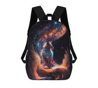sinyumoney Kurama, A Nine Tailed Fox Mochila Escolar Impresa En 3D Para Niños Y Niñas, Mochila Escolar, Mochila De Viaje Para Niños 17inch