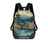 sinyumoney Kyoto Japan Landscape Mochila Infantil Para Niñas Y Niños, Mochila De Día, Escuela Primaria, Perfecta Para La Vuelta Al Cole O Educación Física, Regalos Y Viajes 17inch