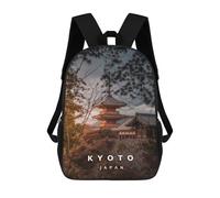sinyumoney Kyoto Kiomizu Dera Mochila Escolar Para Niños Con Impresión 3D, Mochila Moderna Para Niños Y Niñas, Mochila Informal Para Estudiantes. 17inch