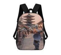 sinyumoney Kyoto Mochilas Para Niños Mochila Escolar De Moda Mochila Escolar Impresa En 3D Para Niños Estudiantes De Primaria Y Secundaria 17inch