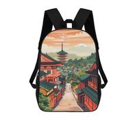 sinyumoney Kyoto Travel Poster Mochila Escolar Impermeable Para Computadora Para Niñas, Niños Y Adolescentes 17inch