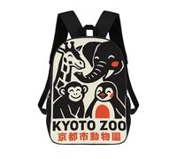 sinyumoney Kyoto Zoo Animal Poster Mochilas Infantiles Impresas En 3D Para Niños. Mochilas De Viaje De Moda Para Niños. Mochila Escolar Para Estudiantes De Primaria Y Secundaria.