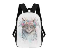 sinyumoney La Perm Watercolor Cat Mochila De Viaje Para La Universidad, Mochilas Para El Campus, Viajes Al Aire Libre Y Deportes 17inch