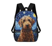 sinyumoney Labradoodle Starry Night Mochila Impresa En 3D Para Niños, Mochila Escolar, Mochilas De Viaje Para Niños, Bolsas De Libros De Alta Capacidad, Mochila Infantil 17inch