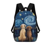 sinyumoney Labrador Love Couple Mochilas Para Niños Mochilas Escolares Mochila Escolar Para Niños Impresa En 3D Mochilas De Viaje De Moda Para Niños De Primaria Y Secundaria 17inch