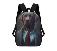 sinyumoney Labrador Retrieve Dog Suit Mochila Escolar Impresa En 3D Para Niños Mochilas De Viaje De Alta Capacidad Bolsas Para Libros Mochila Escolar Para Niños Mochila 17inch