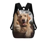 sinyumoney Labrador Retriever Dog Mochila Escolar Mochilas Escolares Para Niñas Y Niños Mochila Con Bolsillo Mochila Escolar De Moda Mochila Infantil 17inch