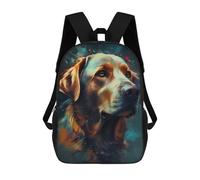 sinyumoney Labrador Retriever Dog Mochila Infantil, Mochila Escolar Impresa En 3D, Mochila Para Niños Y Niñas, Mochila Escolar Ajustable Para La Escuela Primaria 17inch