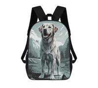 sinyumoney Labrador Retriever in Mountain Landscape Mochila Escolar Para Niñas Y Niños, Mochilas De Gran Capacidad, Mochilas Ligeras Para Niños Y Estudiantes 17inch